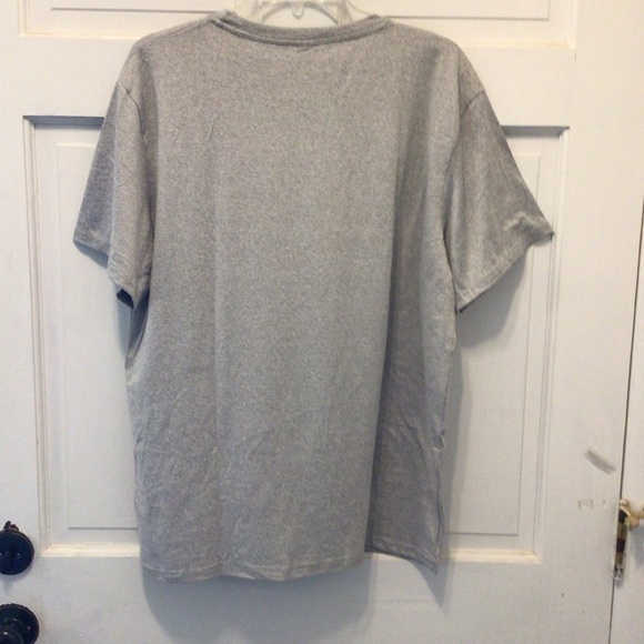 Womens Gray Halloween Movie Serial Killers at Donut Shop Short Sleeve Tee - Picture 8 of 12